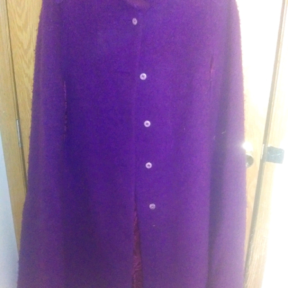 Vintage purple wool cape